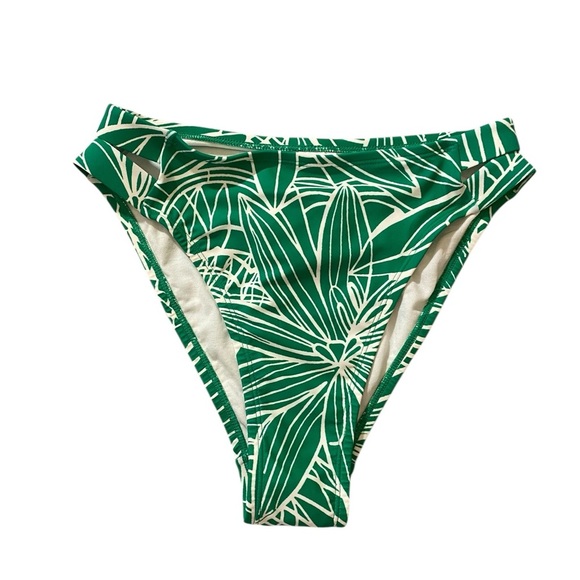 Tabitha Brown - Green and White Bikini Bottom - Picture 1 of 8